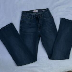 Wrangler dark wash boot cuts